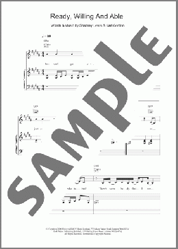 Ready, Willing And Able(All Saints) 楽譜 その他 ダウンロード