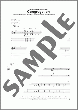 Congregation(Foo Fighters) 楽譜 ギター（ソロ） ダウンロード