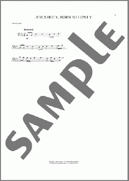 Jesus Holy, Born So Lowly(Traditional Polish) 楽譜 トロンボーン（ソロ） ダウンロード