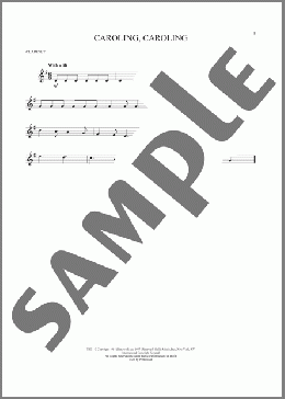 Caroling, Caroling(Alfred Burt/Wihla Hutson) 楽譜 クラリネット ダウンロード