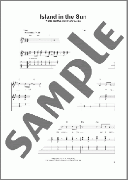 Island In The Sun(Weezer) 楽譜 ギター（ソロ） ダウンロード