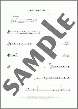 United We Stand(Brotherhood Of Man) 楽譜 アルトサックス（ソロ） ダウンロード