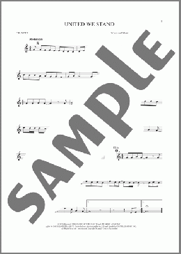 United We Stand(Brotherhood Of Man) 楽譜 トランペット（ソロ） ダウンロード