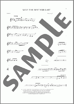 Save The Best For Last(Vanessa Williams) 楽譜 バイオリン ダウンロード