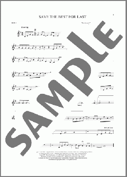 Save The Best For Last(Vanessa Williams) 楽譜 ホルンソロ ダウンロード