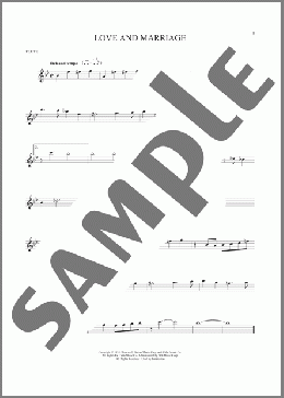 Love And Marriage(Sammy Cahn/James Van Heusen) 楽譜 フルート ダウンロード