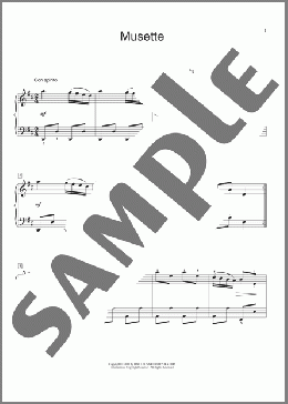 Musette in D Major(Johann Sebastian Bach) 楽譜 ピアノ（ソロ） ダウンロード