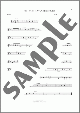 Be True To Your School(The Beach Boys) 楽譜 その他 ダウンロード
