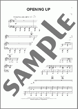 Opening Up (from Waitress The Musical)(Sara Bareilles) 楽譜 ピアノ & ボーカル & ギター ダウンロード