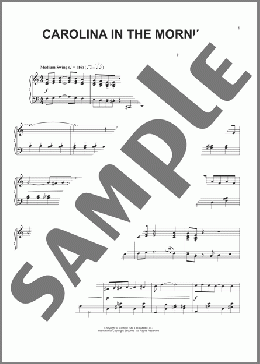 Carolina In The Morning [Jazz version] (arr. Phillip Keveren)(Gus Kahn/Walter Donaldson) 楽譜 ピアノ（ソロ） ダウンロード