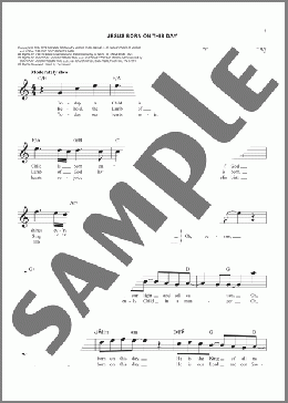 Jesus Born On This Day(Mariah Carey) 楽譜 その他 ダウンロード