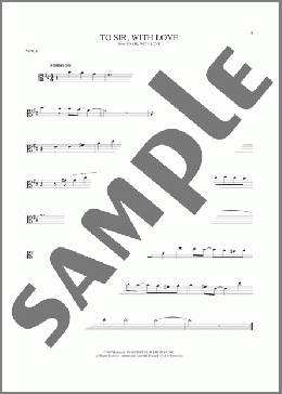 To Sir, With Love(Lulu) 楽譜 その他 ダウンロード