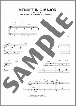 Menuet In G Major, BMV Anh. 114 [Jazz version] (arr. Phillip Keveren)(Johann Sebastian Bach/Christian Petzold) 楽譜 ピアノ（ソロ） ダウンロード