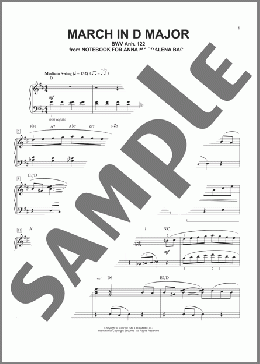 March In D Major, BWV Anh. 122 [Jazz version] (arr. Phillip Keveren)(Johann Sebastian Bach) 楽譜 ピアノ（ソロ） ダウンロード