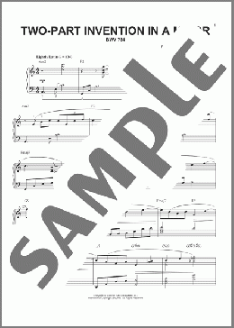 Two-Part Invention In A Minor, BWV 784 [Jazz version] (arr. Phillip Keveren)(Johann Sebastian Bach) 楽譜 ピアノ（ソロ） ダウンロード