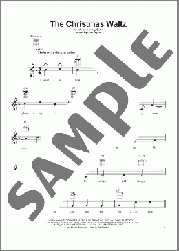 The Christmas Waltz(Sammy Cahn) 楽譜 ウクレレ（弾き語り） ダウンロード