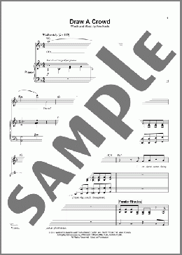 Draw A Crowd(Ben Folds Five) 楽譜 その他 ダウンロード