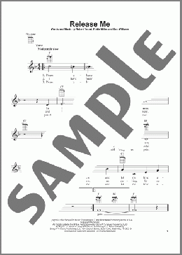 Release Me(Ray Price/Elvis Presley/Engelbert Humperdinck) 楽譜 ウクレレ（弾き語り） ダウンロード