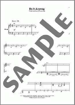 Do It Anyway(Ben Folds Five) 楽譜 その他 ダウンロード