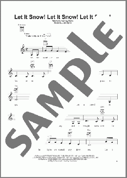 Let It Snow! Let It Snow! Let It Snow!(Jule Styne/Sammy Cahn) 楽譜 ウクレレ（弾き語り） ダウンロード