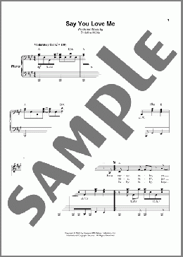 Say You Love Me(Fleetwood Mac) 楽譜 その他 ダウンロード
