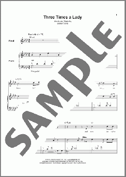 Three Times A Lady(The Commodores) 楽譜 その他 ダウンロード