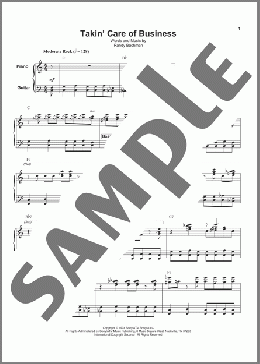 Takin' Care Of Business(Bachman-Turner Overdrive) 楽譜 その他 ダウンロード