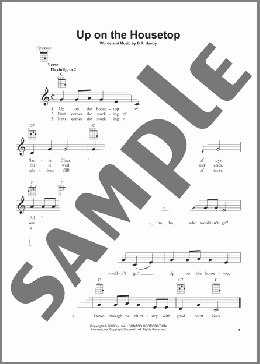 Up On The Housetop(B.R. Hanby) 楽譜 ウクレレ（弾き語り） ダウンロード