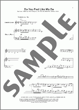 Do You Feel Like We Do(Peter Frampton) 楽譜 その他 ダウンロード
