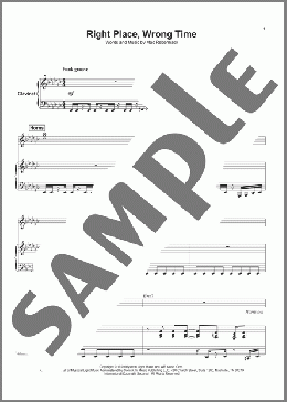 Right Place, Wrong Time(Dr. John) 楽譜 その他 ダウンロード