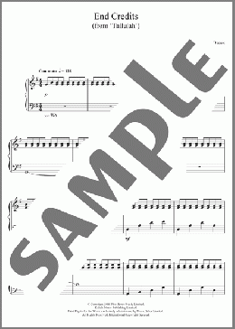 End Credits (from 'Tallulah')(Michael Brook) 楽譜 ピアノ（ソロ） ダウンロード