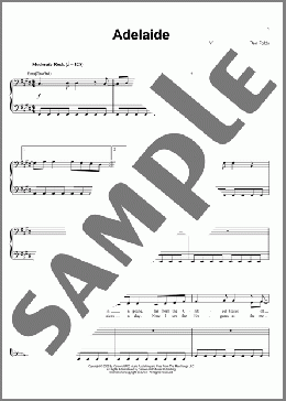 Adelaide(Ben Folds) 楽譜 その他 ダウンロード