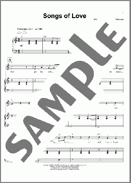Songs Of Love(Ben Folds) 楽譜 その他 ダウンロード