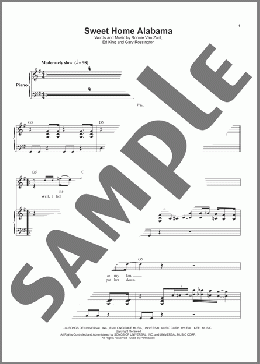 Sweet Home Alabama(Lynyrd Skynyrd) 楽譜 その他 ダウンロード