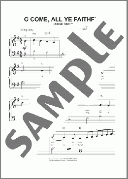 O Come, All Ye Faithful (Adeste Fideles)(Frederick Oakeley) 楽譜 ピアノ（ソロ） ダウンロード