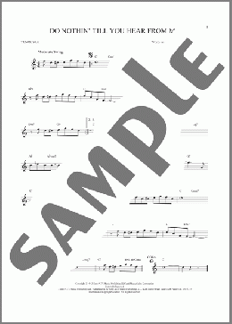 Do Nothin' Till You Hear From Me(Bob Russell) 楽譜 テナーサックス（ソロ） ダウンロード
