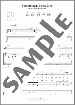 Something's Gotta Give(John Butler) 楽譜 ギター（ソロ） ダウンロード