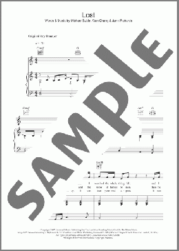 Lost(Michael Buble) 楽譜 その他 ダウンロード