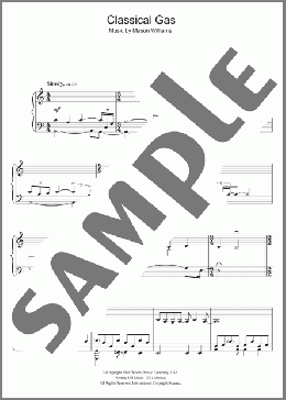 Classical Gas(Mason Williams) 楽譜 ピアノ（ソロ） ダウンロード