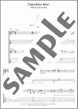 Demolition Man(The Police) 楽譜 ギター（ソロ） ダウンロード