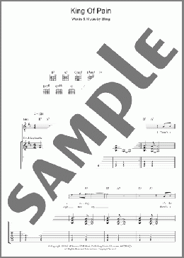 King Of Pain(The Police) 楽譜 ギター（ソロ） ダウンロード