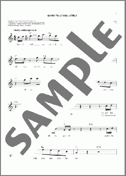 Have I Told You Lately(Emilio/Rod Stewart/Van Morrison) 楽譜 その他 ダウンロード