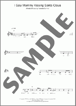 I Saw Mommy Kissing Santa Claus(Tommie Connor/John Mellencamp) 楽譜 その他 ダウンロード