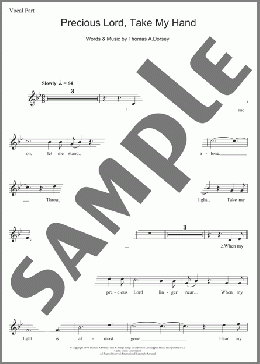 Precious Lord, Take My Hand (Take My Hand, Precious Lord)(Aretha Franklin) 楽譜 その他 ダウンロード