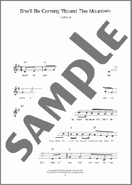 She'll Be Coming 'Round The Mountain(Traditional) 楽譜 その他 ダウンロード