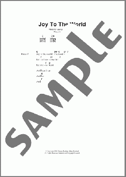 Joy To The World(Traditional/Traditional Carol) 楽譜 ギター（コード） ダウンロード