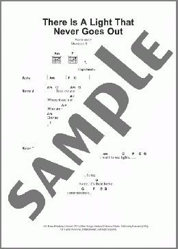 There Is A Light That Never Goes Out(The Smiths) 楽譜 ギター（コード） ダウンロード