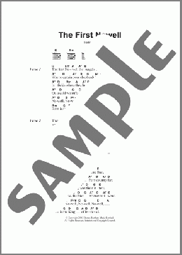 The First Nowell(Traditional Carol) 楽譜 ギター（コード） ダウンロード
