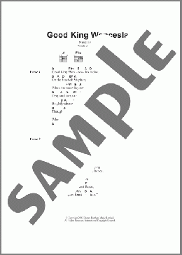 Good King Wenceslas(Traditional/Traditional Carol) 楽譜 ギター（コード） ダウンロード