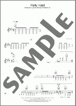 Party Hard(Andrew W.K./Andew W.K.) 楽譜 その他 ダウンロード